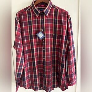 Nick Price Men’s Long Sleeve Plaid Button Up